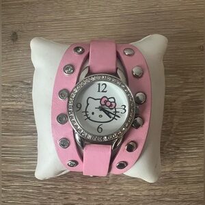 Hello Kitty Sanrio Pink Watch with‎ Studded Strap